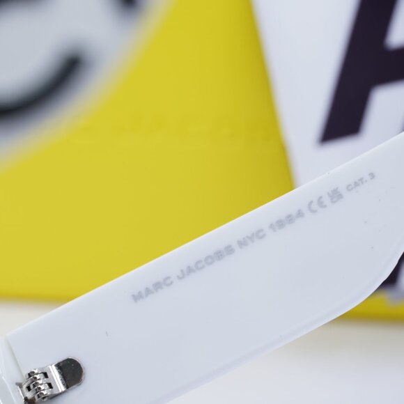 Marc Jacobs MARC 739/S 0CCP 90 Square Sunglasses - White\Dark Grey Gradient - Picture 8 of 10